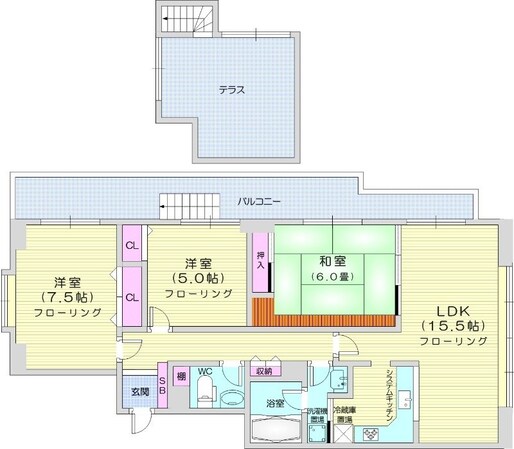 西線１４条駅 徒歩11分 10階の物件間取画像